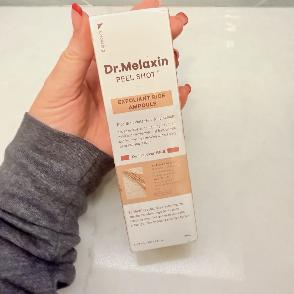 Dr. Melaxin Peel Shot Exfoliant Rice Ampoule 2.7 fl oz (80 ml) Skin Care NEW